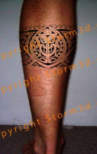 tribal arm tattoo band